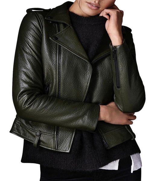 MINIMALIST BIKER LEATHER JACKET