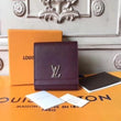 LV LockMe II Compact Wallet Taurillon Leather Prune<