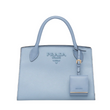 Prada Monochrome Saffiano Leather Bag Light Blue