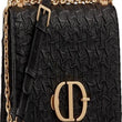 Dior Wavy-Effect 30 Montaigne Bag With Chain Black