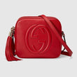 Gucci Soho Small Leather Disco Bag Red