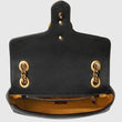 Gucci GG Small Marmont Leather Shoulder Bag Black