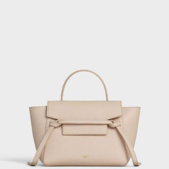 Celine Nano Belt Bag In Grained Calfskin Pale Pink