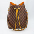 LV NéoNoé Bag Damier Ebene Safran
