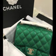 Chanel Classic Clutch Witch Chain – CWC Caviar Green Silver-Toned