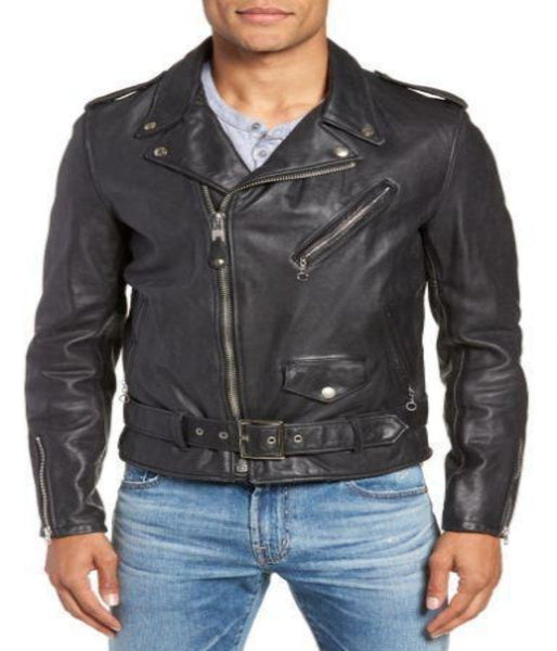Vintaged Leather Motorcycle Jacket