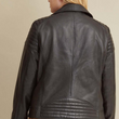 Plus Size Leather Moto Jacket