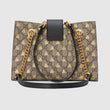 Gucci Padlock Small GG Bees Shoulder Bag Black
