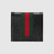 Gucci Ophidia Leather Card Case Wallet Black