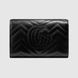 Gucci GG Marmont Chevron Continental Wallet Black