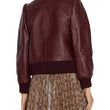 LEATHER TAILORED BOMBER JACKET