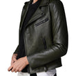 MINIMALIST BIKER LEATHER JACKET