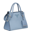 Prada Monochrome Saffiano Leather Bag Light Blue