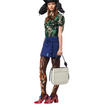Prada Margit Leather Shoulder Bag White