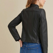 Caitlin Scuba Leather Jacket