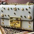 Gucci Padlock Shoulder Bag White With Pearls