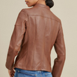 Caitlin Scuba Leather Jacket