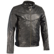 Leather Jacket with Side Buckles