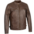 Leather Snap Collar Jacket