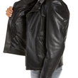 Waxy Cowhide Leather Moto Jacket