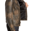 Calfskin Leather Racer Jacket