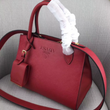 Prada Monochrome Saffiano Leather Bag Red