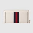 Gucci Ophidia Zip Around Wallet White Leather