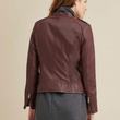 Monica Asymmetrical Leather Jacket