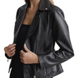 LEATHER BIKER JACKET