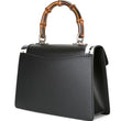 Gucci Lilith Leather Top Handle Bag Black