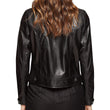 BLACK BIKER LEATHER JACKET