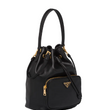 Prada Duet Leather Shoulder Bag