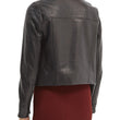 LILIA LEATHER CROPPED JACKET