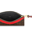 LV Pochette Tuileries Monogram Canvas Kabuki Red