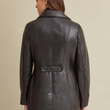 Plus Size Thinsulate Leather Car Coat