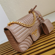 Prada Diagramme Medium Leather Bag Magnolia