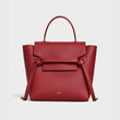 Celine Micro Belt Bag In Grained Calfskin Ruby