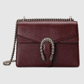 Gucci Dionysus Small Shoulder Bag Burgundy Leather