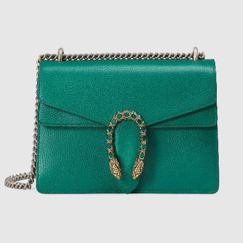 Gucci Dionysus Small Shoulder Bag Green Leather