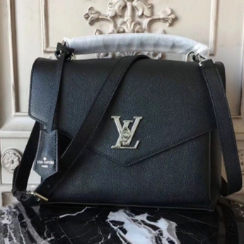 LV Lockmeto Handbag Luxury Leather Noir