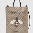 Gucci Bee Print Soft GG Supreme Tote
