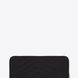 Saint Laurent Compact Zip Around Wallet Black Grain De Poudre