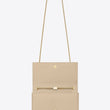 Saint Laurent Kate Medium in Grain De Poudre Embossed Leather Beige