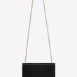 Saint Laurent Medium Kate Tassel Chain Bag Black Crocodile