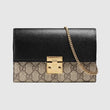 Gucci GG Padlock Continental Wallet Beige/Ebony