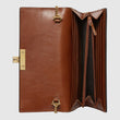 Gucci GG Padlock Continental Wallet Beige/Ebony