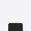 Saint Laurent Compact Zip Around Wallet Black Grain De Poudre