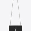 Saint Laurent Kate Medium In Grain De Poudre Embossed Leather Black