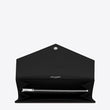 Saint Laurent Monogram Large Flap Wallet Black De Poudre