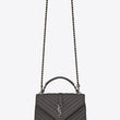 Saint Laurent Classic Medium College Monogram Black Gold-Toned